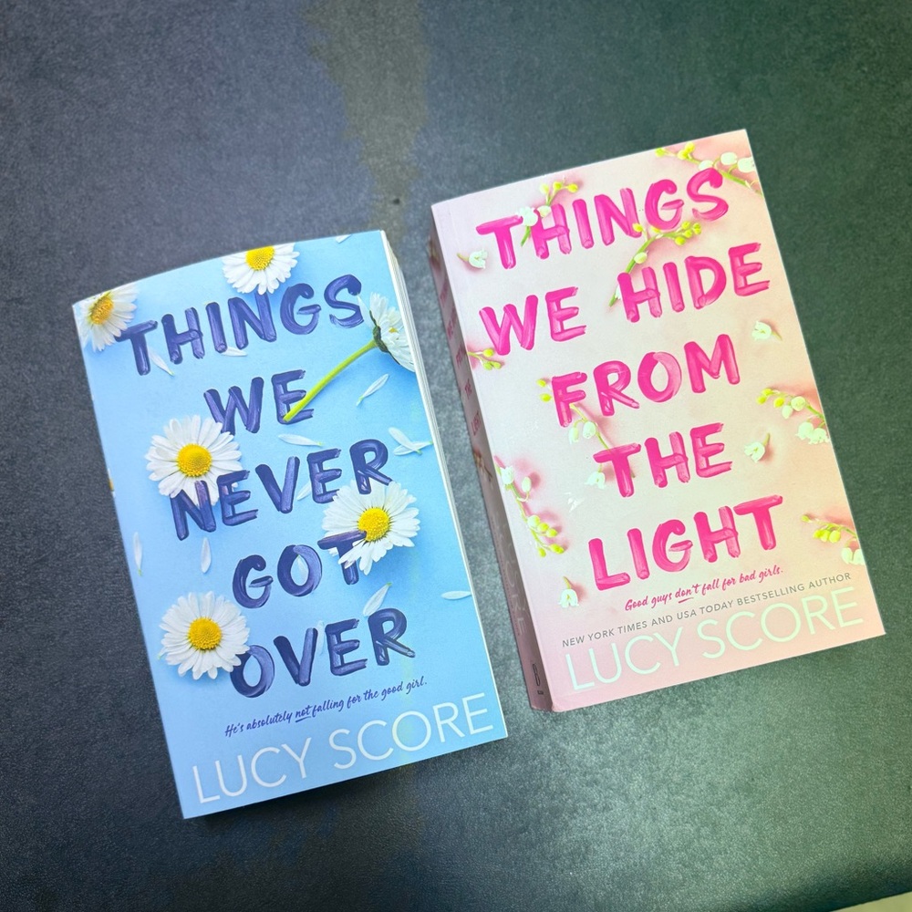 Lucy Score Book Set - things we never got over and things we hide from the light